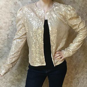 NEW Gold Sequined Jacket